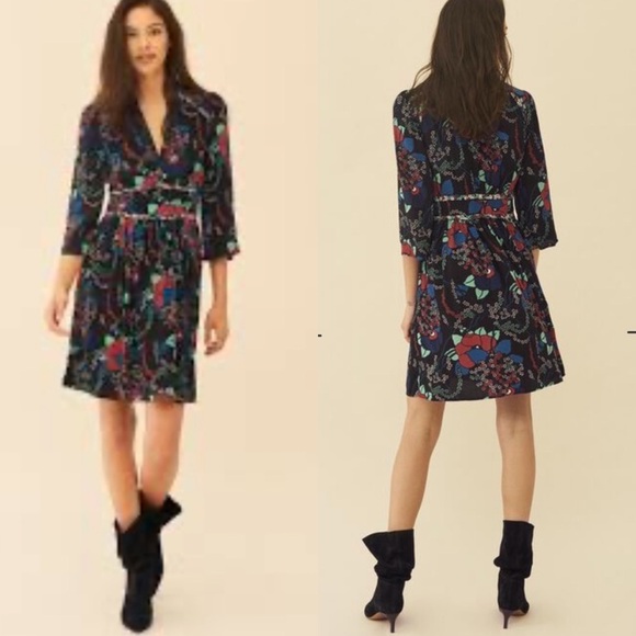 ba&sh Agathe Dress in Noir